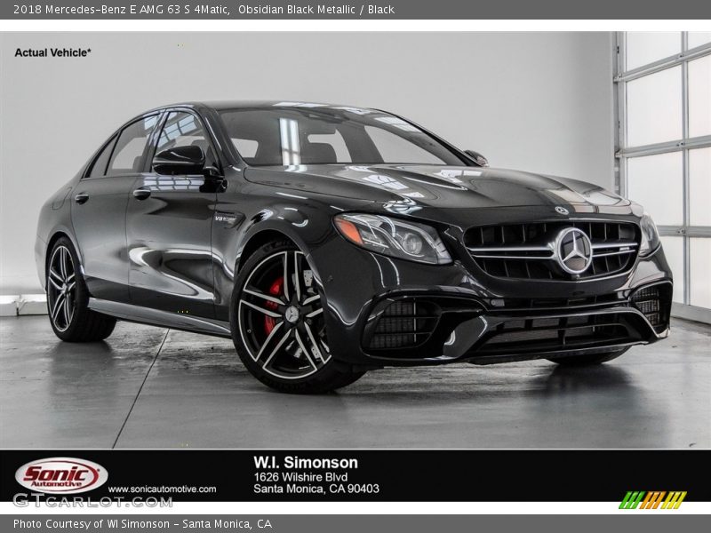 Obsidian Black Metallic / Black 2018 Mercedes-Benz E AMG 63 S 4Matic