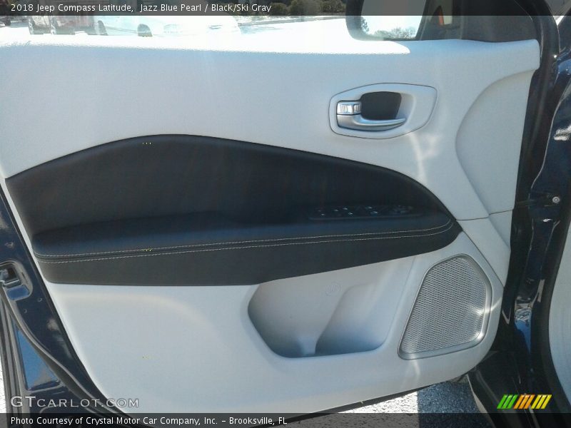 Jazz Blue Pearl / Black/Ski Gray 2018 Jeep Compass Latitude