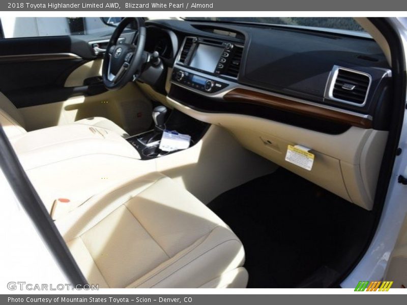 Blizzard White Pearl / Almond 2018 Toyota Highlander Limited AWD