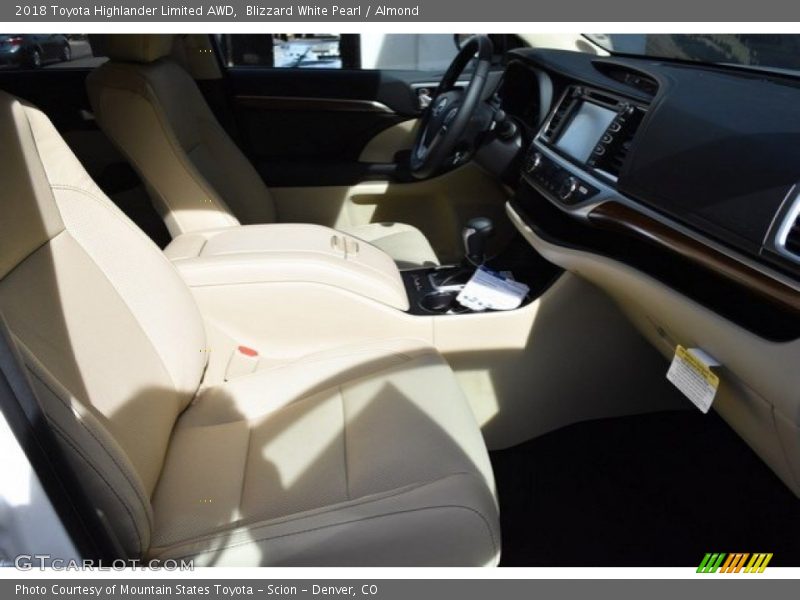 Blizzard White Pearl / Almond 2018 Toyota Highlander Limited AWD