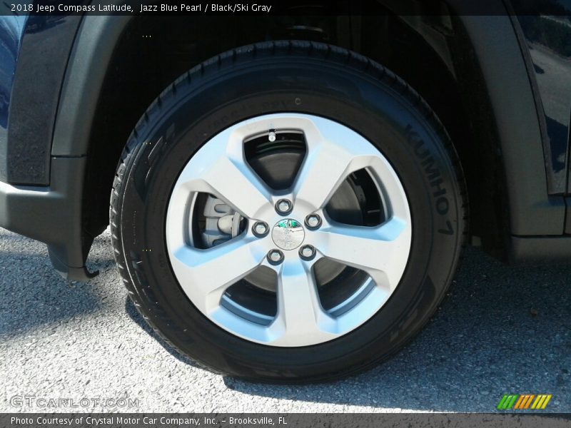 Jazz Blue Pearl / Black/Ski Gray 2018 Jeep Compass Latitude