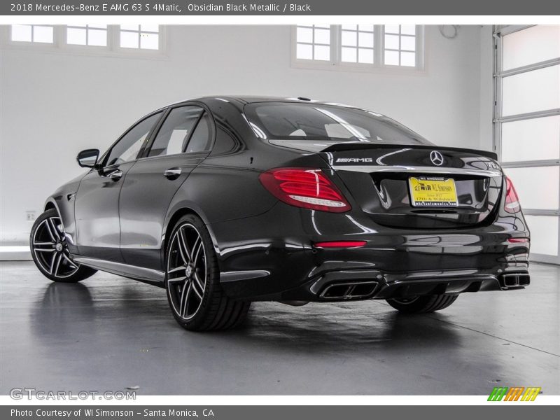 Obsidian Black Metallic / Black 2018 Mercedes-Benz E AMG 63 S 4Matic