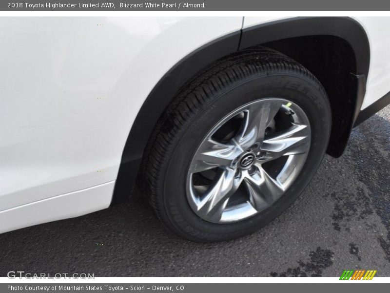 Blizzard White Pearl / Almond 2018 Toyota Highlander Limited AWD