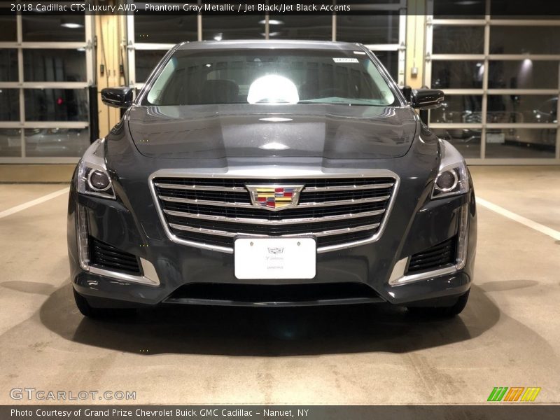 Phantom Gray Metallic / Jet Black/Jet Black Accents 2018 Cadillac CTS Luxury AWD