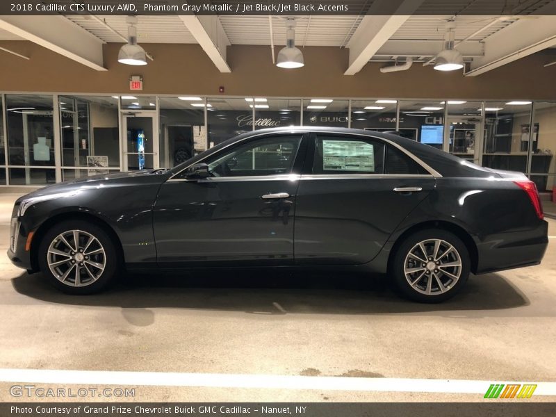 Phantom Gray Metallic / Jet Black/Jet Black Accents 2018 Cadillac CTS Luxury AWD