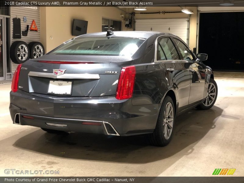Phantom Gray Metallic / Jet Black/Jet Black Accents 2018 Cadillac CTS Luxury AWD