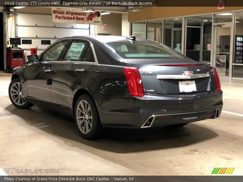 Phantom Gray Metallic / Jet Black/Jet Black Accents 2018 Cadillac CTS Luxury AWD
