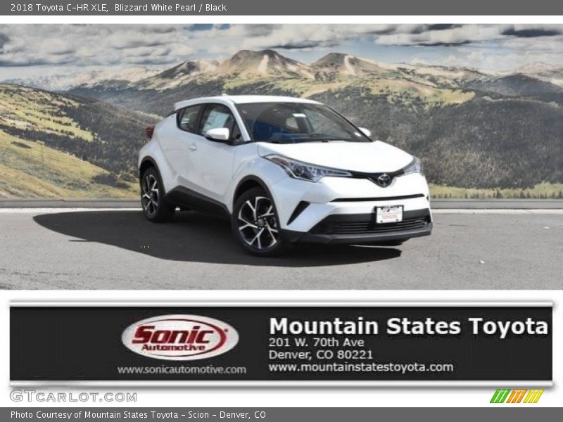 Blizzard White Pearl / Black 2018 Toyota C-HR XLE