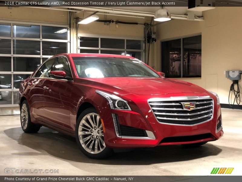 Red Obsession Tintcoat / Very Light Cashmere/Jet Black Accents 2018 Cadillac CTS Luxury AWD