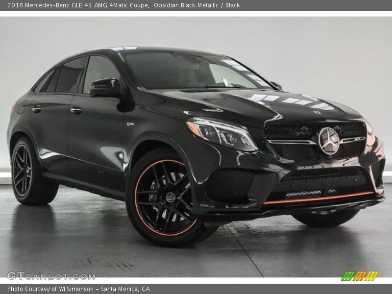 Obsidian Black Metallic / Black 2018 Mercedes-Benz GLE 43 AMG 4Matic Coupe