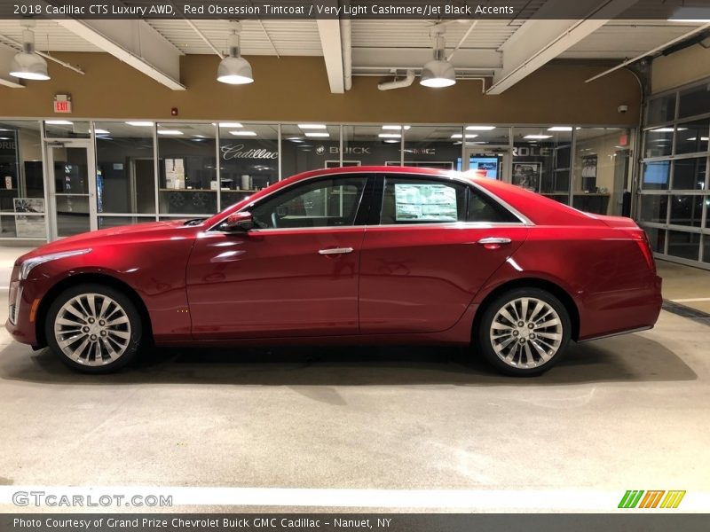 Red Obsession Tintcoat / Very Light Cashmere/Jet Black Accents 2018 Cadillac CTS Luxury AWD