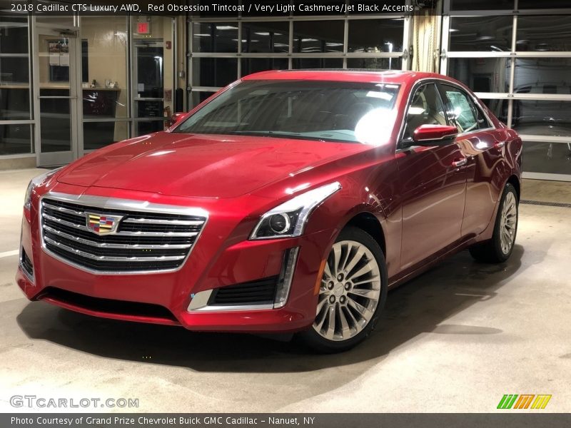 Red Obsession Tintcoat / Very Light Cashmere/Jet Black Accents 2018 Cadillac CTS Luxury AWD