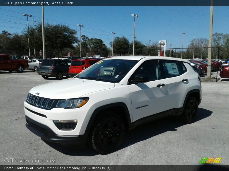 White / Black 2018 Jeep Compass Sport