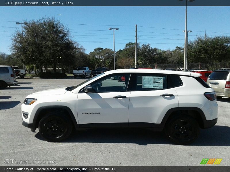 White / Black 2018 Jeep Compass Sport