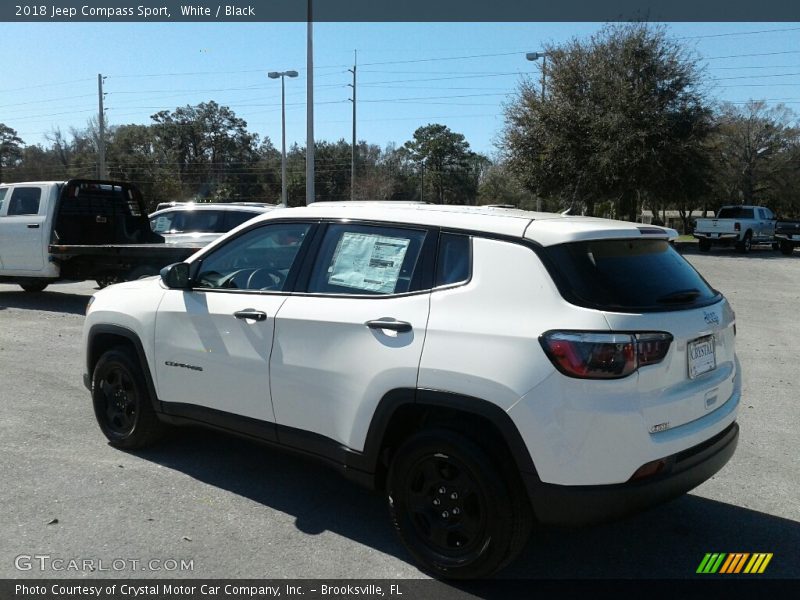 White / Black 2018 Jeep Compass Sport