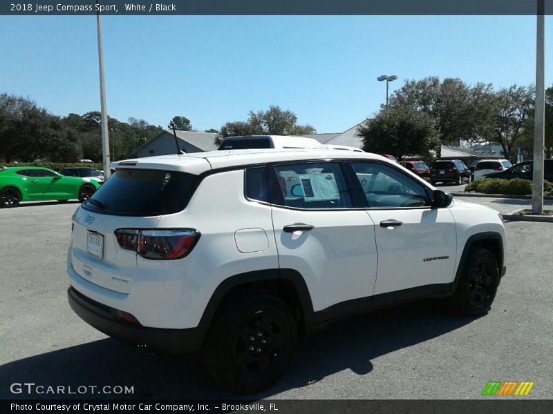 White / Black 2018 Jeep Compass Sport