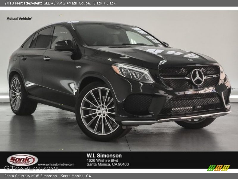 Black / Black 2018 Mercedes-Benz GLE 43 AMG 4Matic Coupe