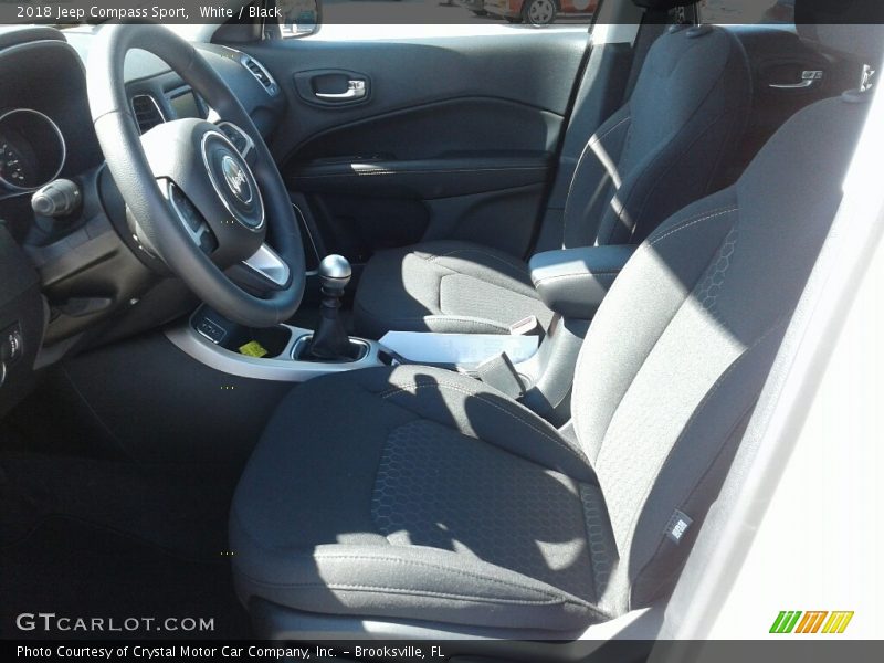 White / Black 2018 Jeep Compass Sport