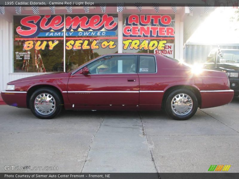 Carmine Red / Light Beige 1995 Cadillac Eldorado
