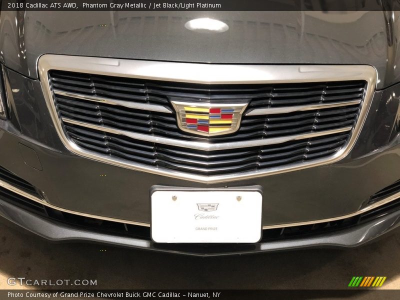 Phantom Gray Metallic / Jet Black/Light Platinum 2018 Cadillac ATS AWD