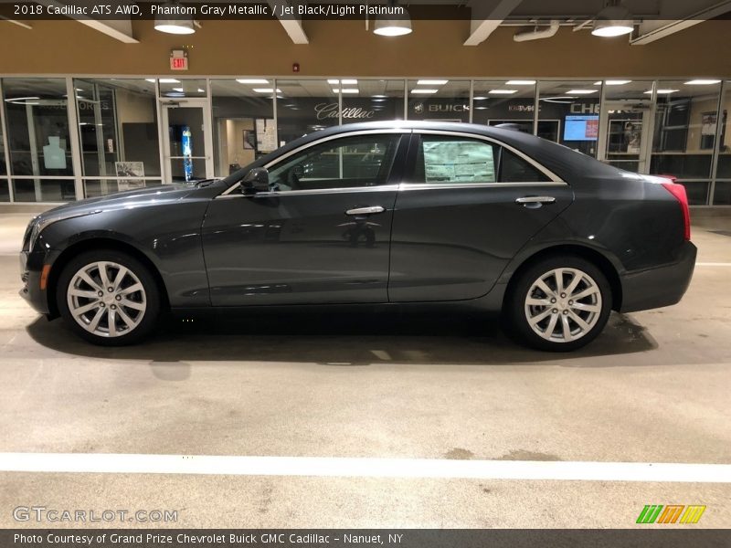Phantom Gray Metallic / Jet Black/Light Platinum 2018 Cadillac ATS AWD
