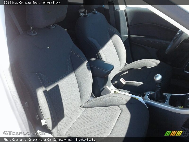 White / Black 2018 Jeep Compass Sport