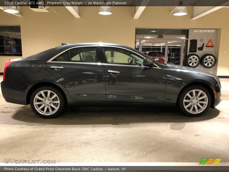 Phantom Gray Metallic / Jet Black/Light Platinum 2018 Cadillac ATS AWD