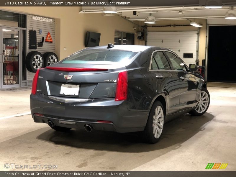 Phantom Gray Metallic / Jet Black/Light Platinum 2018 Cadillac ATS AWD