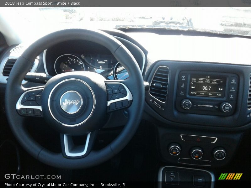 White / Black 2018 Jeep Compass Sport