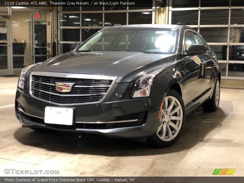 Phantom Gray Metallic / Jet Black/Light Platinum 2018 Cadillac ATS AWD