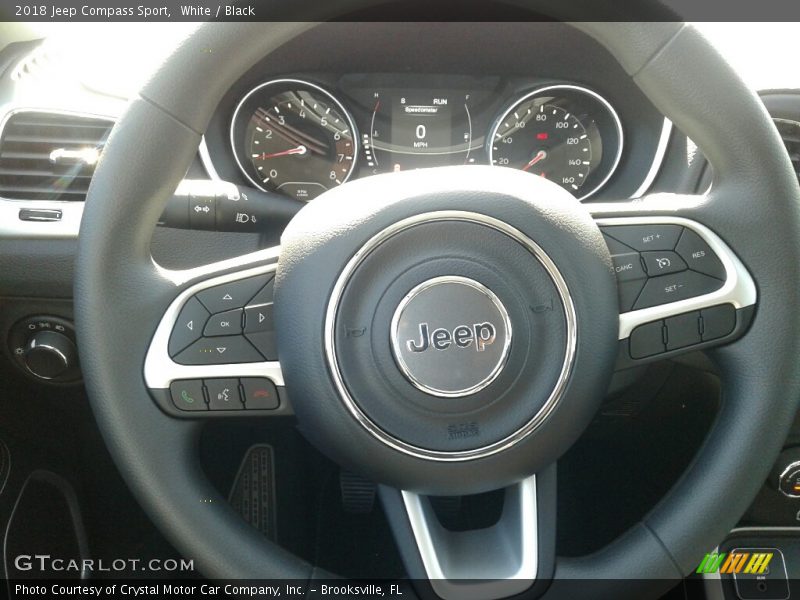 White / Black 2018 Jeep Compass Sport