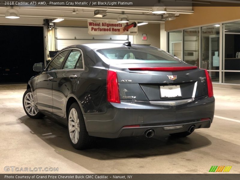Phantom Gray Metallic / Jet Black/Light Platinum 2018 Cadillac ATS AWD