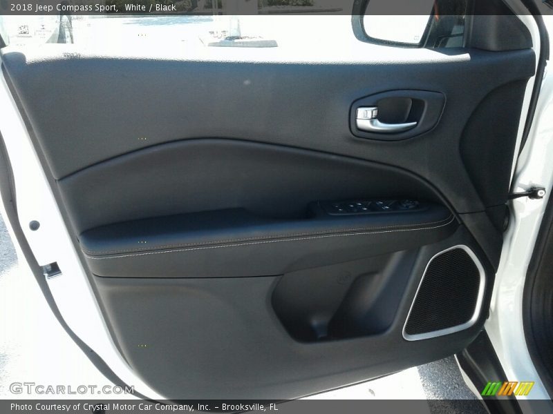 White / Black 2018 Jeep Compass Sport