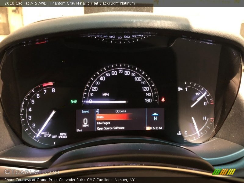 Phantom Gray Metallic / Jet Black/Light Platinum 2018 Cadillac ATS AWD