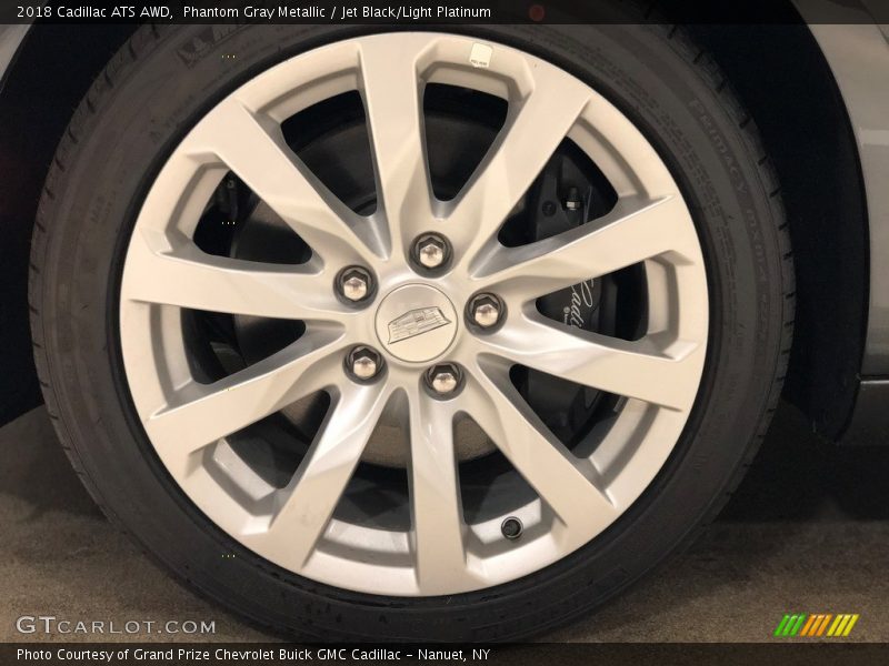 Phantom Gray Metallic / Jet Black/Light Platinum 2018 Cadillac ATS AWD