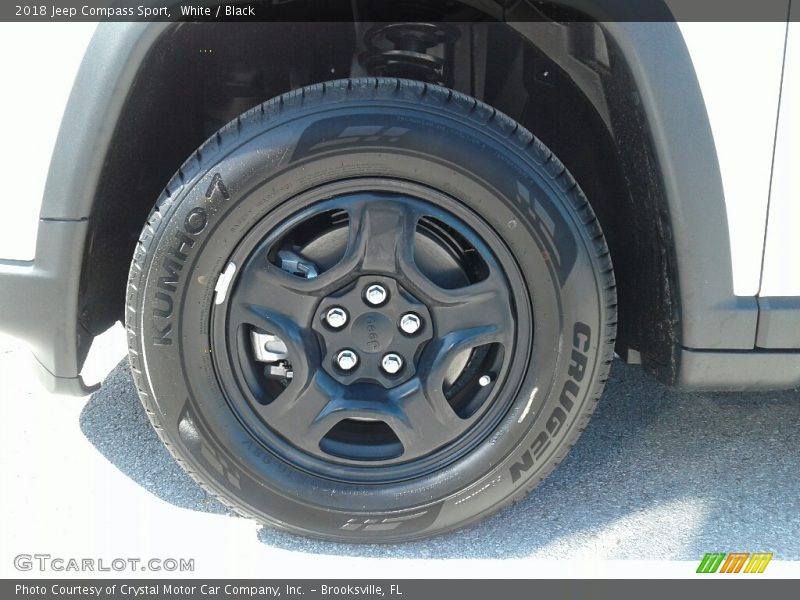 White / Black 2018 Jeep Compass Sport