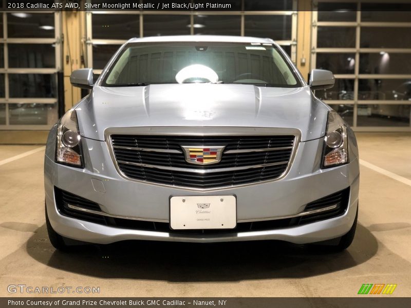 Silver Moonlight Metallic / Jet Black/Light Platinum 2018 Cadillac ATS AWD