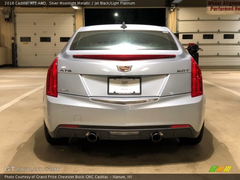 Silver Moonlight Metallic / Jet Black/Light Platinum 2018 Cadillac ATS AWD