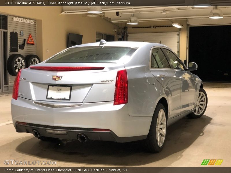 Silver Moonlight Metallic / Jet Black/Light Platinum 2018 Cadillac ATS AWD