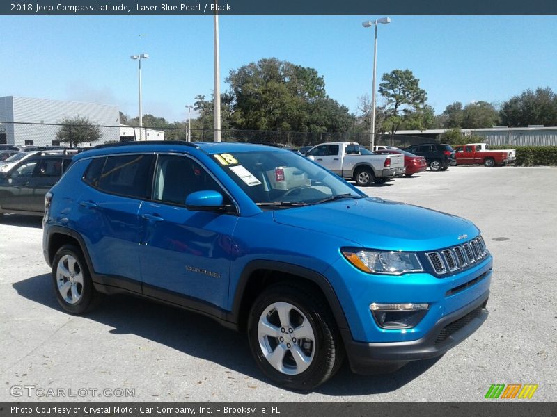 Laser Blue Pearl / Black 2018 Jeep Compass Latitude