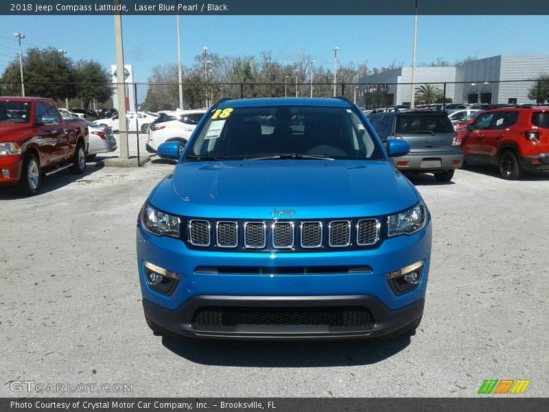 Laser Blue Pearl / Black 2018 Jeep Compass Latitude