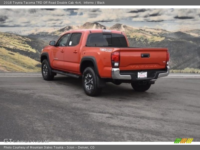 Inferno / Black 2018 Toyota Tacoma TRD Off Road Double Cab 4x4