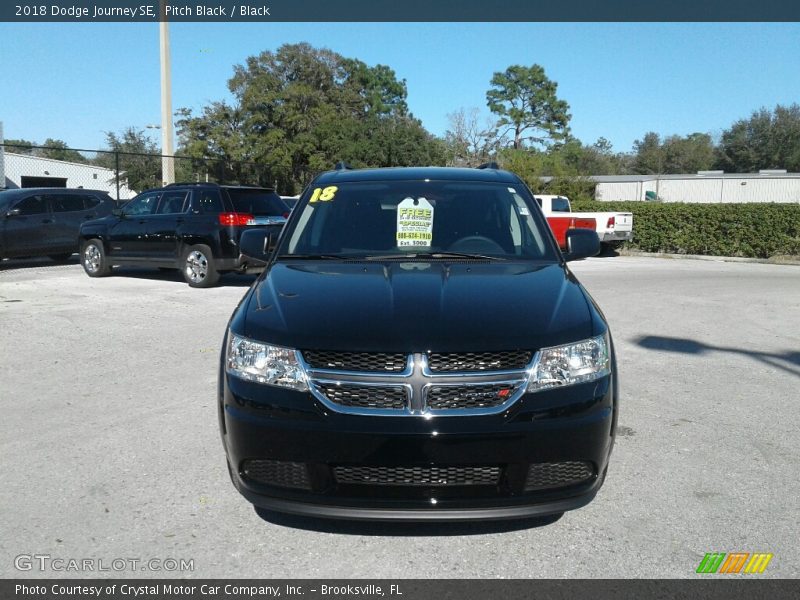 Pitch Black / Black 2018 Dodge Journey SE