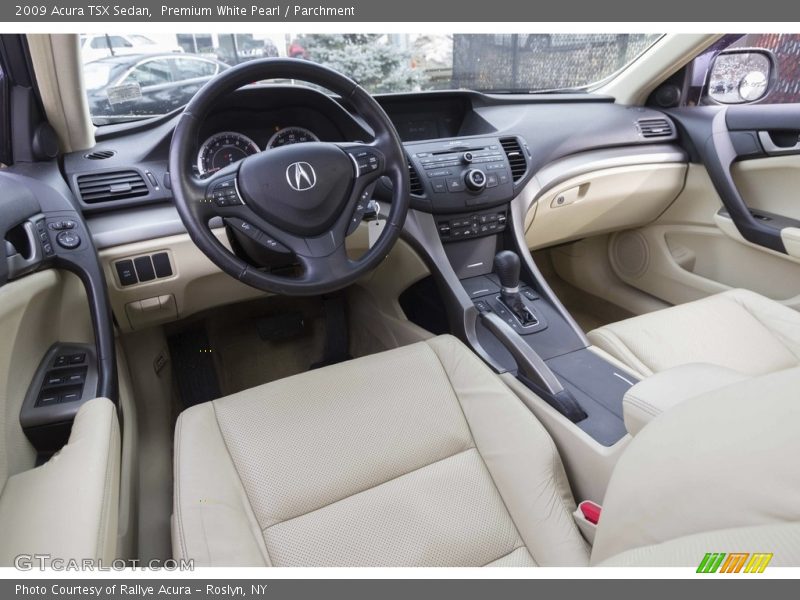 Premium White Pearl / Parchment 2009 Acura TSX Sedan
