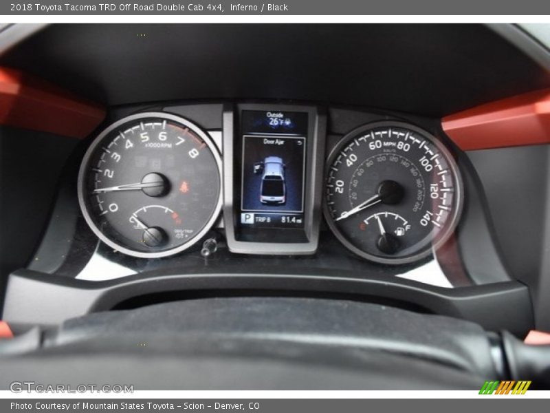 Inferno / Black 2018 Toyota Tacoma TRD Off Road Double Cab 4x4