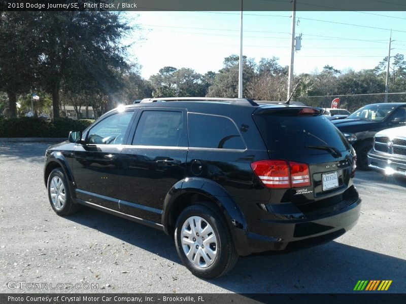 Pitch Black / Black 2018 Dodge Journey SE