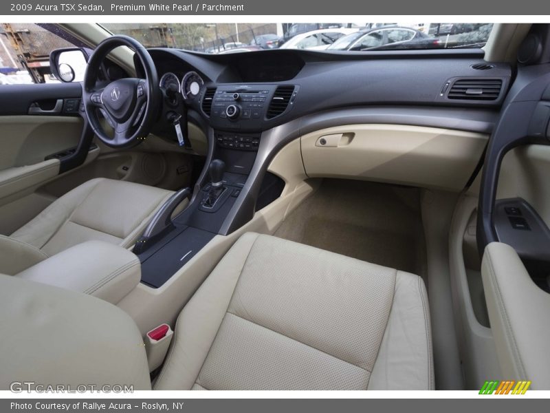 Premium White Pearl / Parchment 2009 Acura TSX Sedan