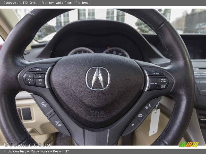 Premium White Pearl / Parchment 2009 Acura TSX Sedan