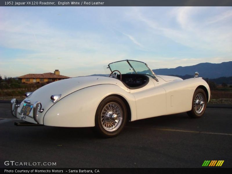 English White / Red Leather 1952 Jaguar XK120 Roadster