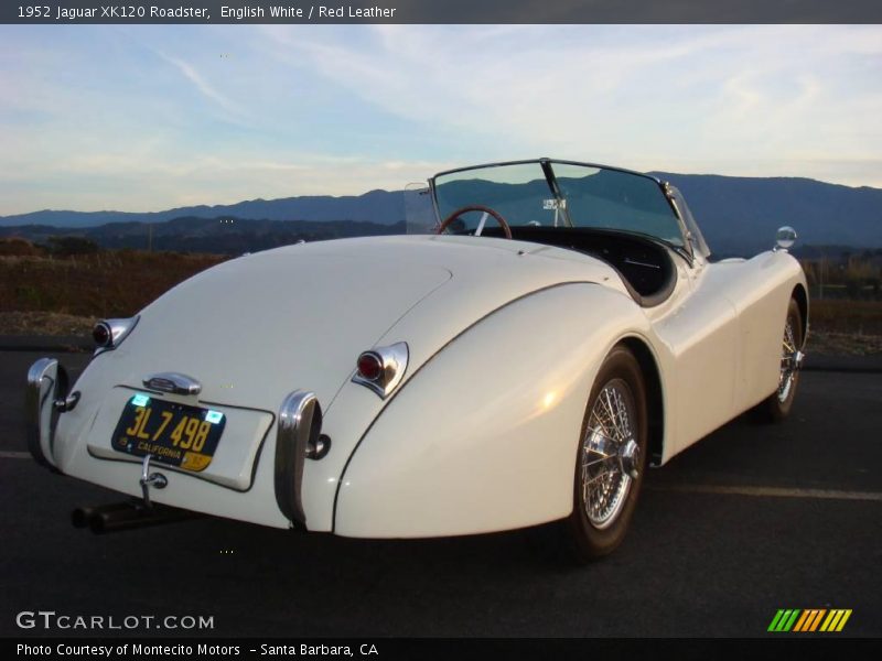 English White / Red Leather 1952 Jaguar XK120 Roadster